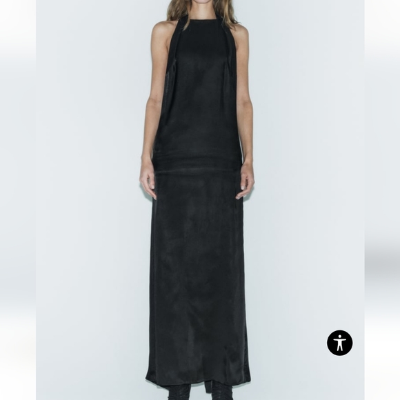 Zara Slit Halter Dress Limited Edition - Picture 5 of 9